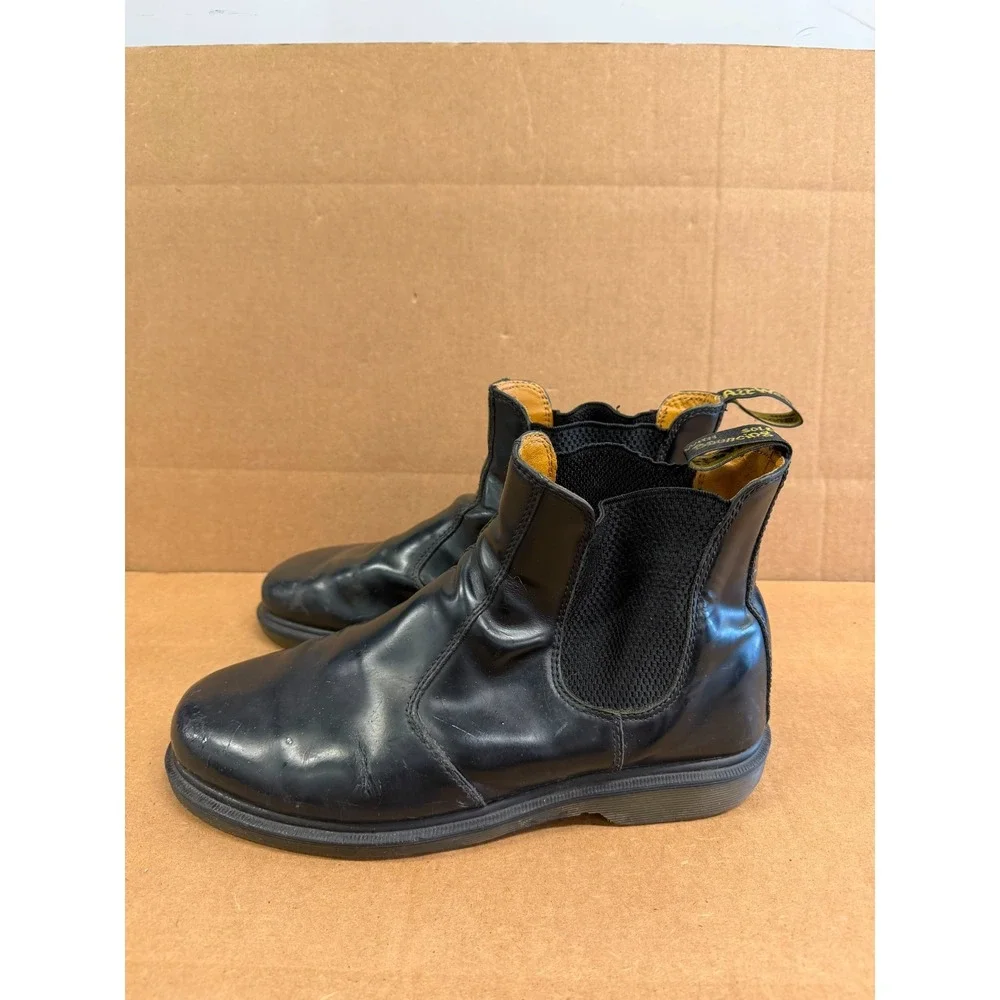 Dr. Martens 2976 Smooth Leather Pull On Chelsea Boots Black Mens Size 11 US